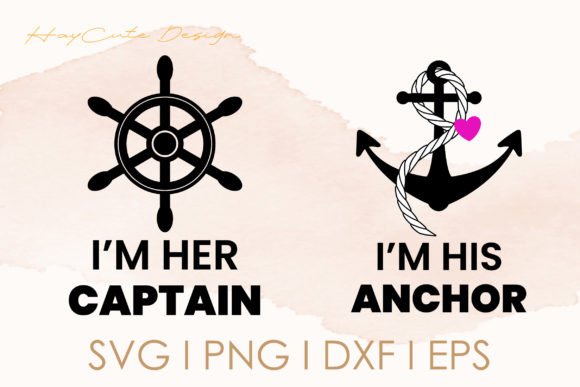Her Captain His Anchor Couple Love Svg Review