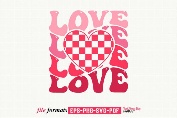 Love Heart Retro Valentine SVG Valentine Review