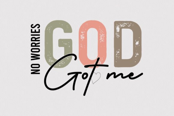 No Worries God Got Me - Retro SVG Review